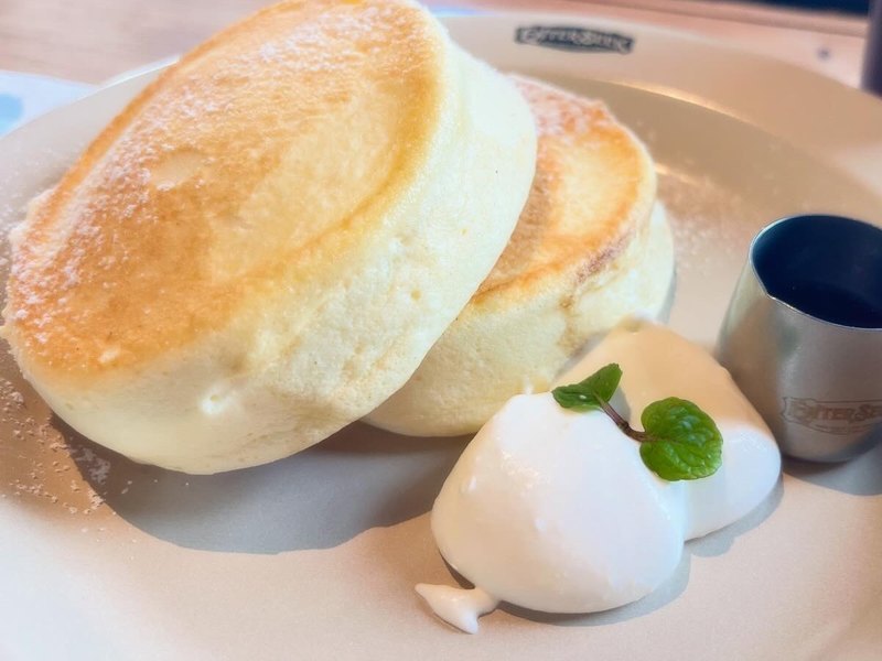 好物のふわふわのパンケーキ